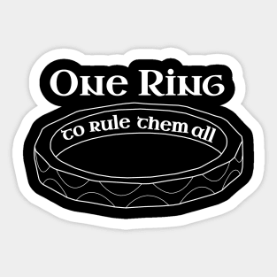 Engineering Iron One Ring To Rule Sticker